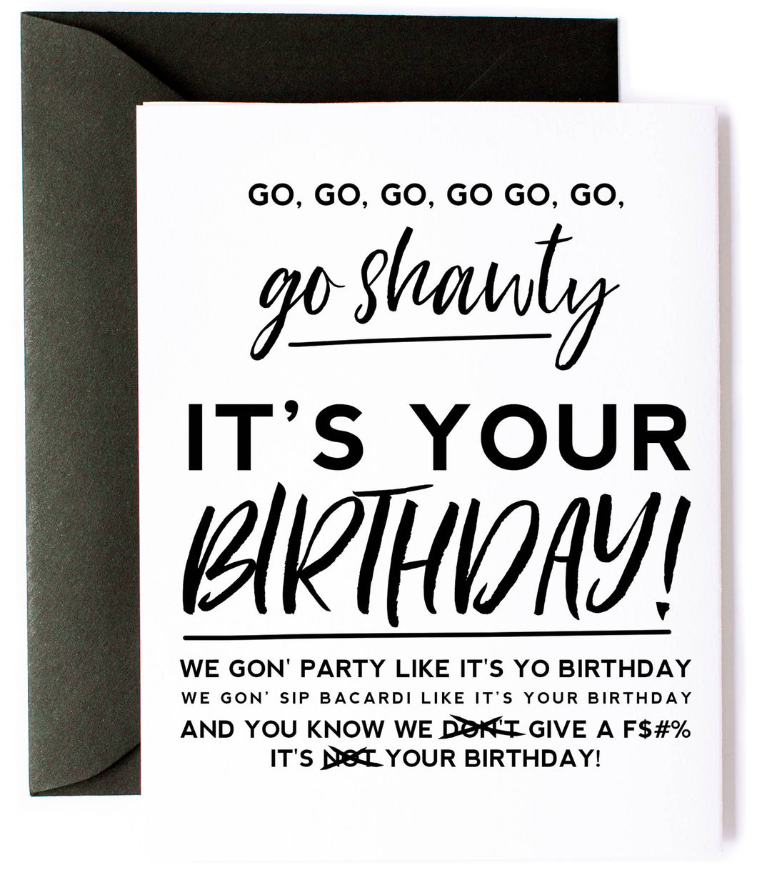 Kitty Meow Boutique - 50 Cent Party Like It's Your Birthday Card – Ivy on Main